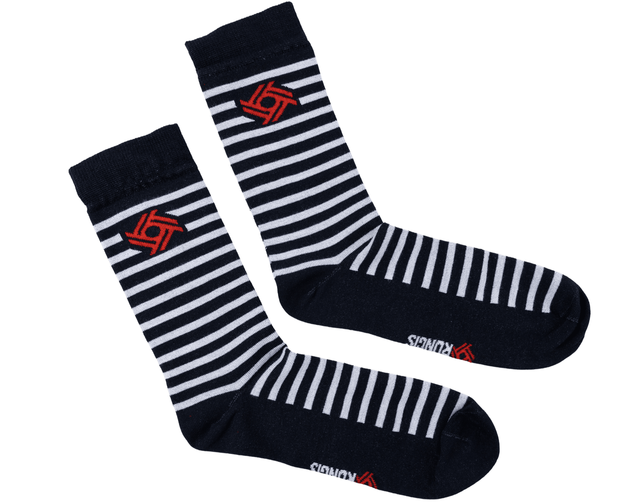 Image illustrant une paire de chaussette pour homme blanche et bleu foncé